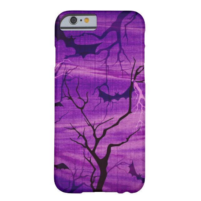 Halloween Bats op Paarse nachtelijke telefooncel Case-Mate iPhone Case (Achterkant)