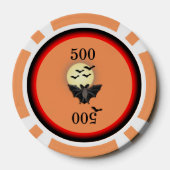 Halloween Bats Pokerchips (Achterkant)