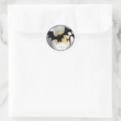 Halloween Bats RIP Ronde Sticker (Tas)