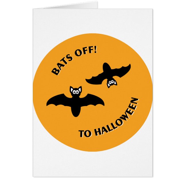 Halloween Bats Sinaasappel (Voorkant)