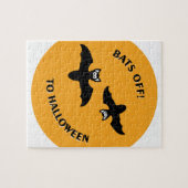 Halloween Bats Sinaasappel Legpuzzel (Horizontaal)
