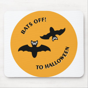 Halloween Bats Sinaasappel Muismat