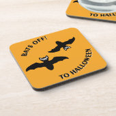 Halloween Bats Sinaasappel Onderzetter (Linkerzijde)