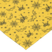 Halloween Bats Spiders Web op Large Yellow Tafelkleed (Gekanteld)