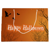Halloween Bats & Trees - Large Gift Bag Cadeautasje (Voorkant)