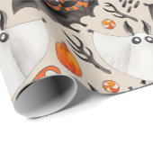 Halloween Bats Wrapping Paper Cadeaupapier (Rol Hoek)