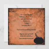 Halloween Beach Party uitnodiging (Achterkant)