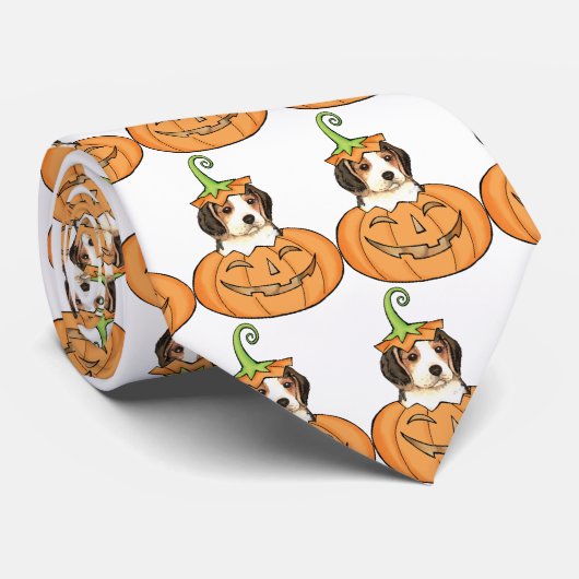Halloween Beagle Stropdas (Opgerold)