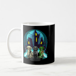Halloween Beagles Zombie Skelet Zwarte Beagle Hond Koffiemok