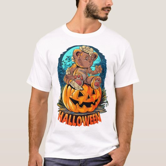 Halloween Bear Killer T-shirt (Voorkant)