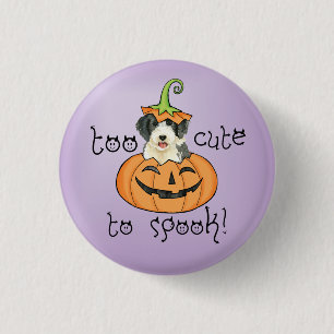 Halloween Beardie Ronde Button 3,2 Cm