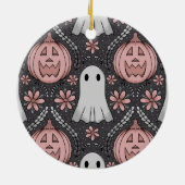 Halloween beauty  keramisch ornament (Achterkant)