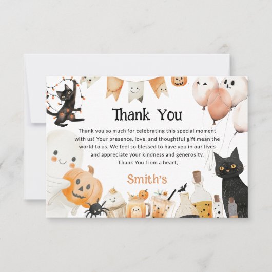 Halloween Bedankkaart (Voorkant)