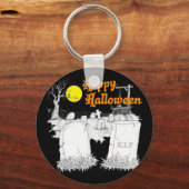 halloween begraafplaats sleutelhanger (Voorkant)