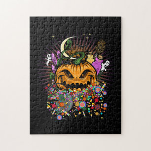 Halloween-behandelingen Legpuzzel