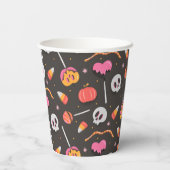 Halloween-behandelingen Papieren Bekers (Achterkant)