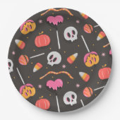 Halloween-behandelingen Papieren Bordje (Voorkant)