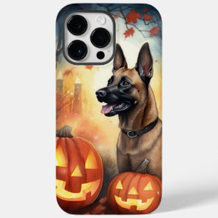 Halloween Belgische Malinoi Met Pompoenen Griezele Case-Mate iPhone 14 Pro Max Hoesje