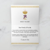 Halloween Bericht Gouden Glitter Skulls Bedankt (Binnen)