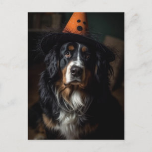 Halloween Berner Berghond Schattig Briefkaart