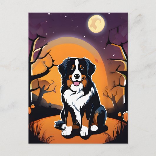 Halloween Berner Mountain Dog Briefkaart (Voorkant)
