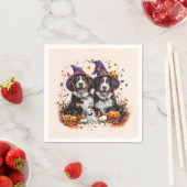 Halloween Berner Mountain Dogs Witch Ghost Servet (Insitu)