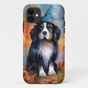Halloween Berner Sennenhond Met Pompoenen Eng iPhone 11 Hoesje