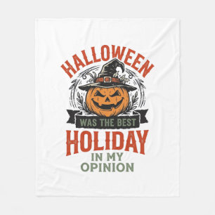 Halloween Beste Feestdag Vintage Pompoen Shirt Ont Fleece Deken