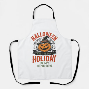 Halloween Beste Feestdag Vintage Pompoen Shirt Ont Schort
