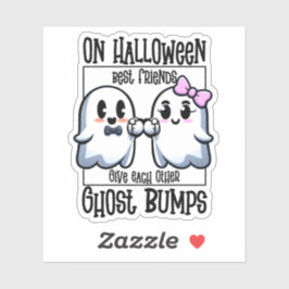 Halloween Beste Vrienden Ghost Bump Sticker