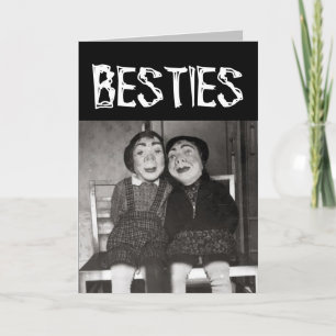 HALLOWEEN BESTIES BEST AMI FUNNY GREETING CARTE