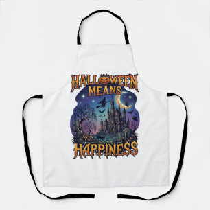Halloween Betekent Geluk Geheime Kasteel Heks Koe Schort