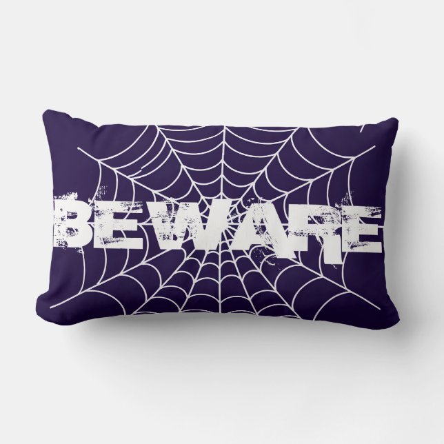 Halloween Beware Lumbar Pillow Kussen (Voorkant)