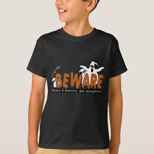 Halloween Beware T-shirts en cadeautjes (Voorkant)
