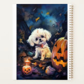 Halloween Bichon Frise Avec La Peur Citrouille (Dos)