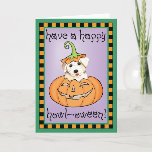 Halloween Bichon Kaart (Voorkant)