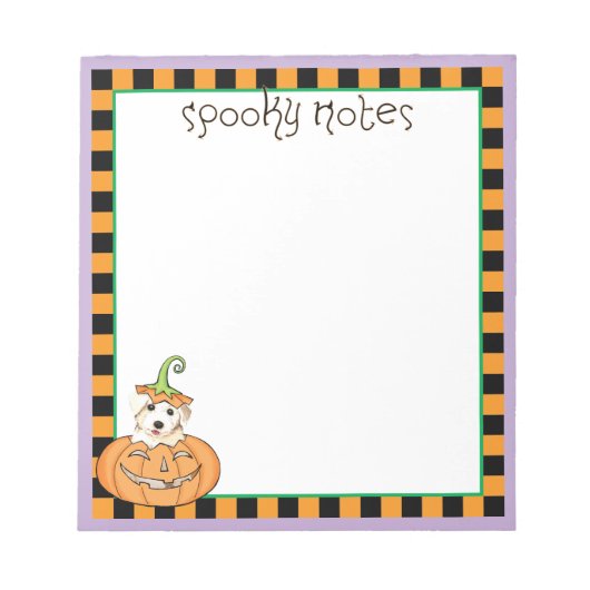 Halloween Bichon Notitieblok (Voorkant)