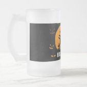 Halloween bière en verre dépoli Mug (Gauche)