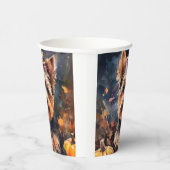 Halloween Biewer Terrier met pompoenen eng Papieren Bekers (Rechts)