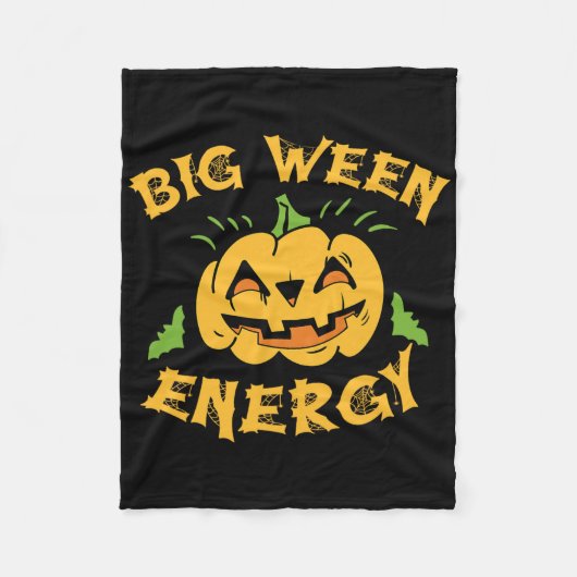 Halloween Big Ween Costume Pumpkin Lover Oktober T Fleece Deken (Voorkant)