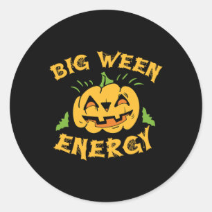 Halloween Big Ween Costume Pumpkin Lover Oktober T Ronde Sticker
