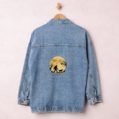 Halloween Bigfoot Wandelende Labrador Onder Volle Denim Jacket (Hangar)
