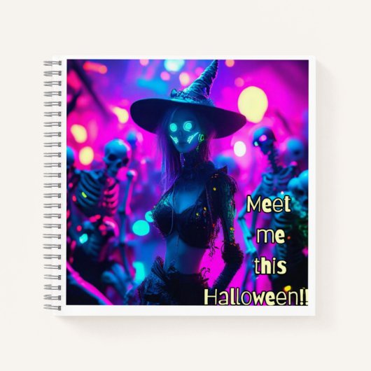 Halloween-bijeenkomst Notitieboek (Voorkant)