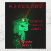 Halloween 'Biker Billy' Ensemble de 6 Étiquettes d (Étiquettes simples)