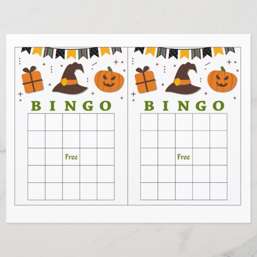 Halloween bingo, Cute Pumpkin (Voorkant)