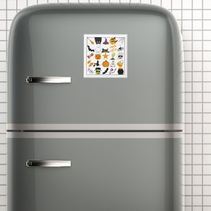 Halloween Bingo Kaart Magneet