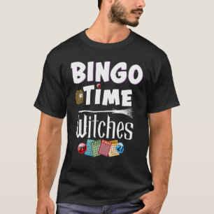Halloween Bingo Time Witte vrouwen Bingo Player T-shirt