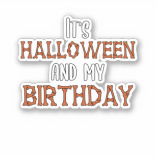 Halloween Birthday 31 oktober Sticker