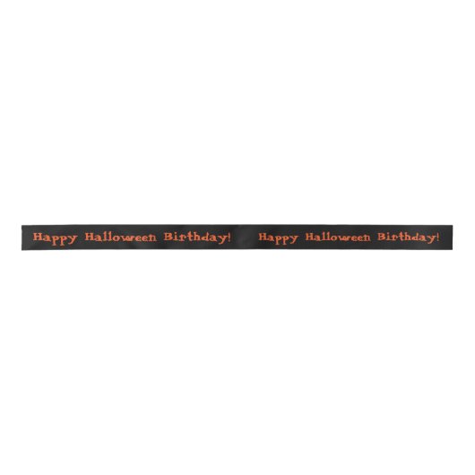 Halloween Birthday Black en Oranje 1,5-inch lint (Voorkant)