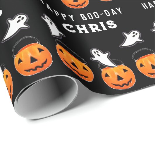 Halloween Birthday Gift Cadeaupapier (Rol Hoek)